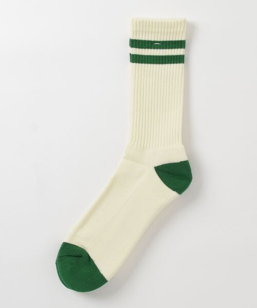 MARCOMONDE(マルコモンド)の「MARCOMONDE(マルコモンド)@ pile line sports socks 25 144P2/1CO2-25C(ソックス/靴下・メンズ・ホワイト/アイボリー系/アイボリー・F)」の3枚目の写真