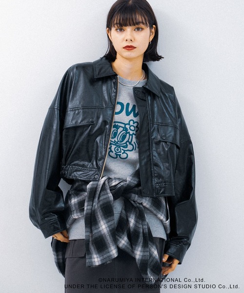 SENSE OF PLACE by URBAN RESEARCH（センスオブプレイスバイアーバンリサーチ）の「『別注』ANGEL BLUE×SOP　ルーズスウェット（スウェット・レディース・グレー/ブルー/オートミール・ONE）」の7枚目の写真