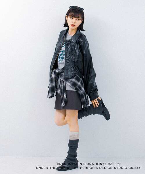 SENSE OF PLACE by URBAN RESEARCH（センスオブプレイスバイアーバンリサーチ）の「『別注』ANGEL BLUE×SOP　ルーズスウェット（スウェット・レディース・グレー/ブルー/オートミール・ONE）」の13枚目の写真