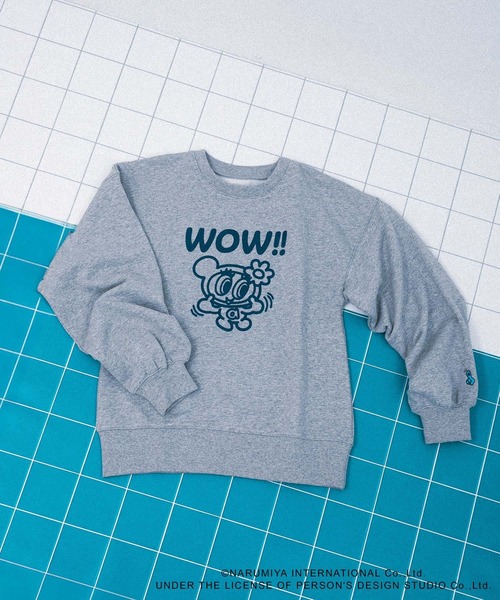 SENSE OF PLACE by URBAN RESEARCH（センスオブプレイスバイアーバンリサーチ）の「『別注』ANGEL BLUE×SOP　ルーズスウェット（スウェット・レディース・グレー/ブルー/オートミール・ONE）」の17枚目の写真