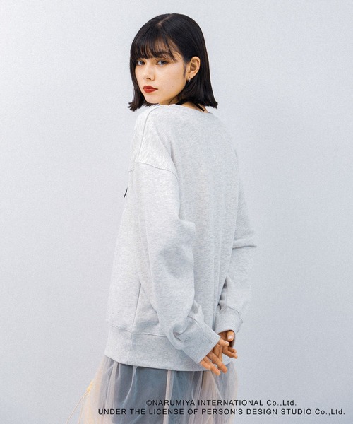 SENSE OF PLACE by URBAN RESEARCH（センスオブプレイスバイアーバンリサーチ）の「『別注』ANGEL BLUE×SOP　ルーズスウェット（スウェット・レディース・グレー/ブルー/オートミール・ONE）」の22枚目の写真