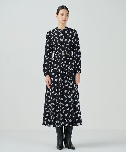 キャットプリントフライヨークワンピース（ワンピース）｜Diagram  