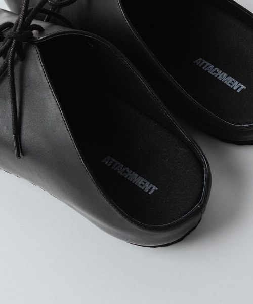 ATTACHMENT(アタッチメント)の「カウレザーサンダル / COW LEATHER SANDALS(スリッポン・メンズ・ブラック・42/43/41)」の5枚目の写真