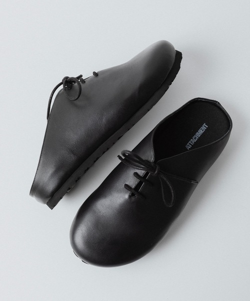 ATTACHMENT(アタッチメント)の「カウレザーサンダル / COW LEATHER SANDALS(スリッポン・メンズ・ブラック・42/43/41)」の10枚目の写真