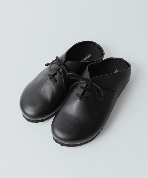 ATTACHMENT(アタッチメント)の「カウレザーサンダル / COW LEATHER SANDALS(スリッポン・メンズ・ブラック・42/43/41)」の3枚目の写真