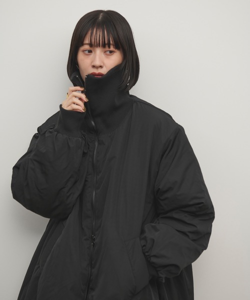 最終値下げ！エアリーバックバルーンコート Shelly island（シェリーアイランド）の「リブカラー中綿バルーン