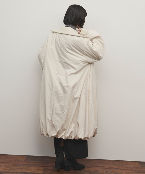 Shelly island（シェリーアイランド）の「リブカラー中綿バルーン