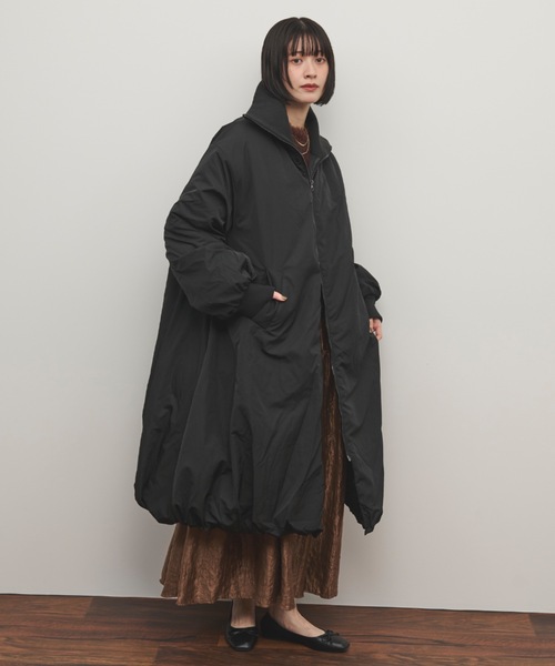 Shelly island（シェリーアイランド）の「リブカラー中綿バルーン