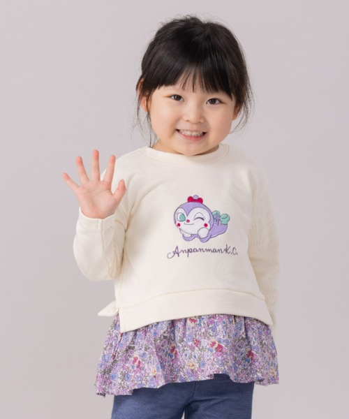 アップリケ総柄切替トレーナー（スウェット）｜ANPANMAN KIDS COLLECTION（アンパンマンキッズコレクション）