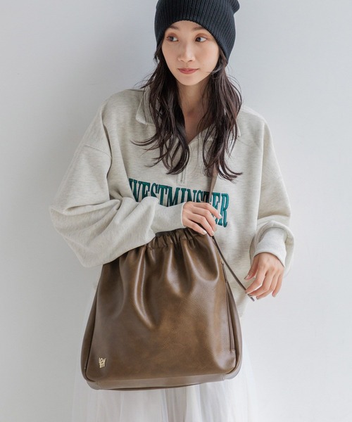 LOWRYS FARM(ローリーズファーム)の「ギャザーショルダーBAG 149613(ショルダーバッグ・レディース・ホワイト/ブラウン/ブラック/アイボリー・FREE)」の12枚目の写真