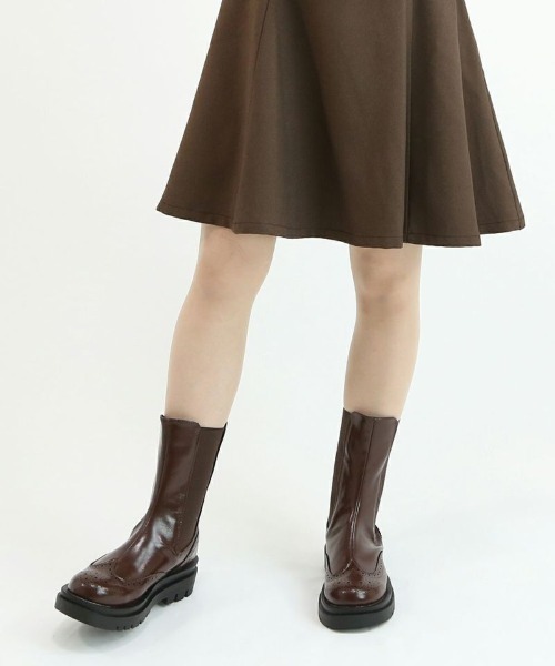 F i.n.t（フィント）の「ウイングチップチェルシーブーツ（ブーツ・レディース・ブラック/ブラウン・L/M/S）」の18枚目の写真