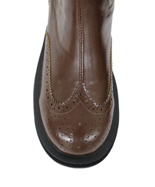 F i.n.t（フィント）の「ウイングチップチェルシーブーツ（ブーツ・レディース・ブラック/ブラウン・L/M/S）」の11枚目の写真
