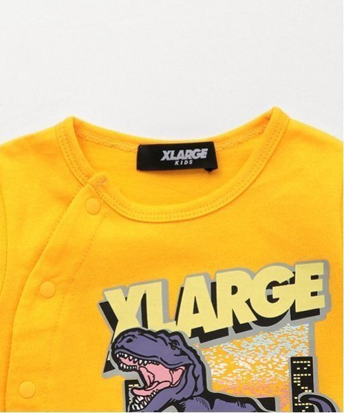 XLARGE KIDS(エクストララージキッズ)の「恐竜&クラシックカー2WAYオール(ロンパース・キッズ・ブラック/ホワイト/イエロー・50-70cm)」の17枚目の写真