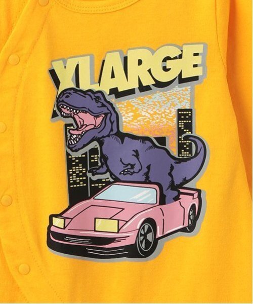 XLARGE KIDS(エクストララージキッズ)の「恐竜&クラシックカー2WAYオール(ロンパース・キッズ・ブラック/ホワイト/イエロー・50-70cm)」の18枚目の写真