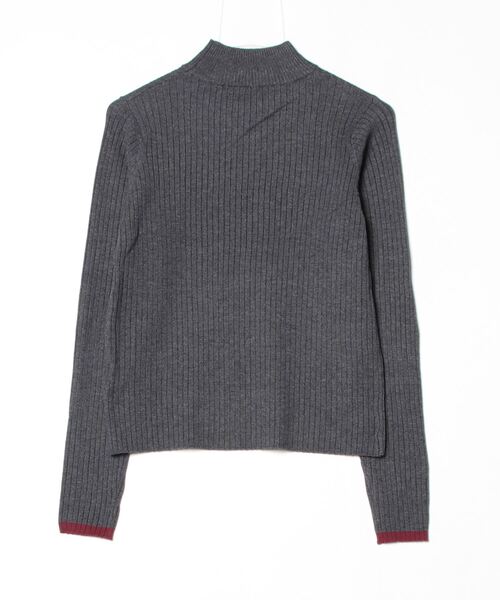 nouvellemoi（ヌーベルモイ）の「リブパイピングハイネックニット（ニット/セーター・レディース・アイボリー/ダークグリーン/ナチュラル/チャコール・M）」の11枚目の写真