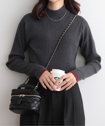 nouvellemoi | 袖配色ハイネックニット(ニット/セーター)