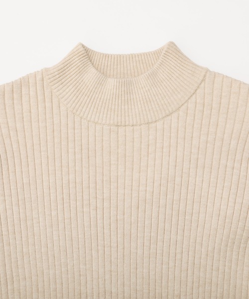 nouvellemoi（ヌーベルモイ）の「リブパイピングハイネックニット（ニット/セーター・レディース・アイボリー/ダークグリーン/ナチュラル/チャコール・M）」の21枚目の写真