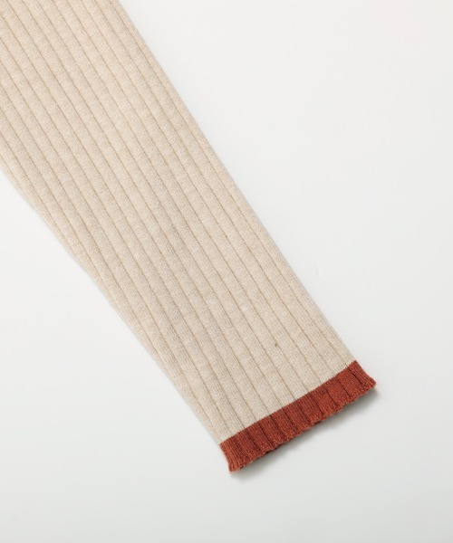 nouvellemoi（ヌーベルモイ）の「リブパイピングハイネックニット（ニット/セーター・レディース・アイボリー/ダークグリーン/ナチュラル/チャコール・M）」の22枚目の写真