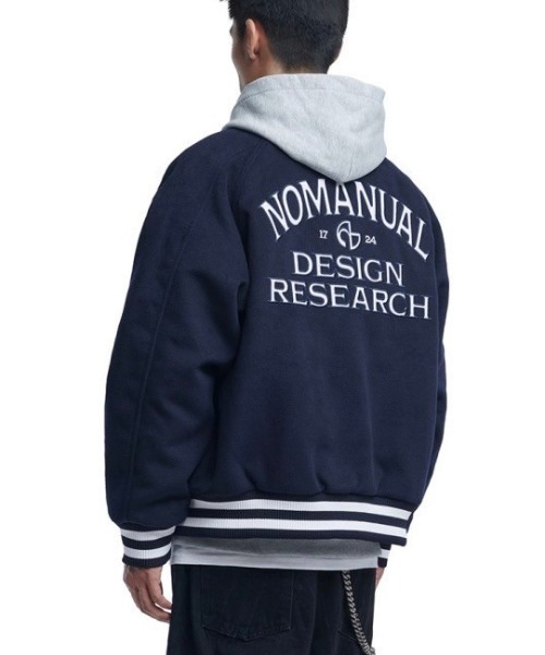 ジャケット・アウター NOMANUAL W.S VARSITY JACKET 4FT1657 NOMANUAL（NOMANUAL）の「韓国ブランド NOMANUAL ノーマニュアル