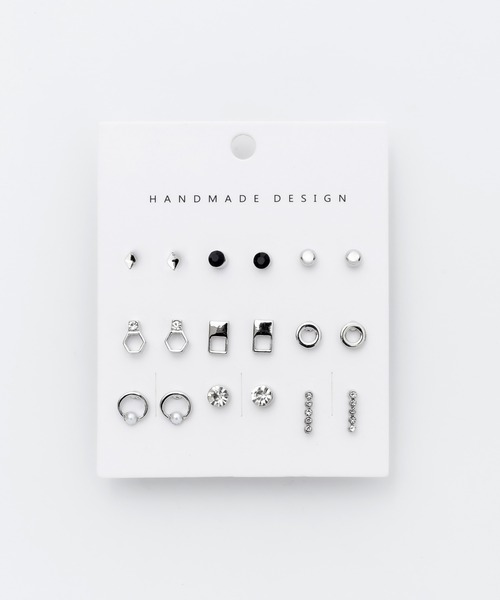 ciite'(シーテ)の「ピアス 9セット / pierce 9 set(ピアス(両耳用)・レディース・シルバー/ゴールド・FREE)」の1枚目の写真