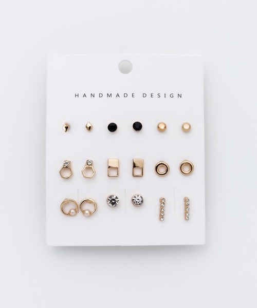 ciite'(シーテ)の「ピアス 9セット / pierce 9 set(ピアス(両耳用)・レディース・シルバー/ゴールド・FREE)」の4枚目の写真