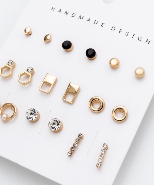 ciite'(シーテ)の「ピアス 9セット / pierce 9 set(ピアス(両耳用)・レディース・シルバー/ゴールド・FREE)」の6枚目の写真