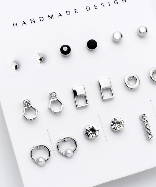 ciite'(シーテ)の「ピアス 9セット / pierce 9 set(ピアス(両耳用)・レディース・シルバー/ゴールド・FREE)」の8枚目の写真