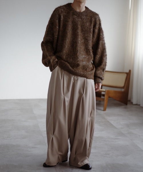 TOMRROWLAND✨未使用級　ロングガウン　ニット　シャギー素材　近年モデル ロングシャギーニットカーディガン | titivate