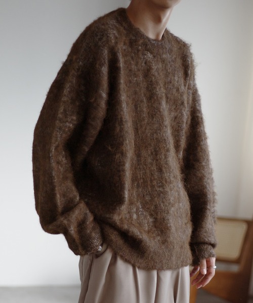 the toe シャギーニット　ブラウン the toe シャギーニット ブラウン