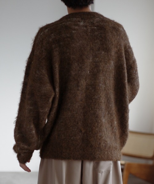 epnok(エプノック)の「コントラストカラーシャギーニット(ニット/セーター・メンズ・ブラウン/ブラック・SMALL/MEDIUM/LARGE)」の6枚目の写真