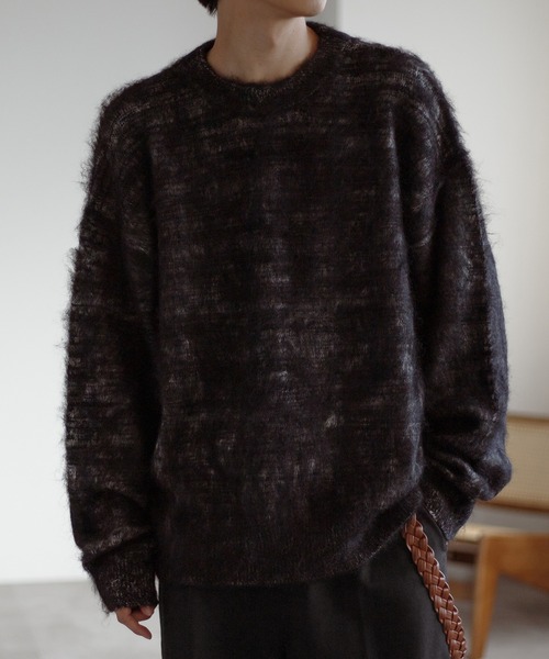 kolor カラー 22SS コントラスト セーターtakato着用 Takato着用 Kolor 22ss コントラストニット