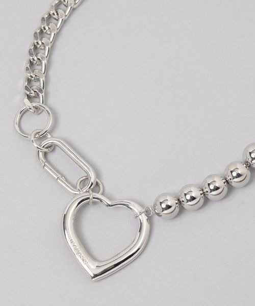 JEANASIS（ジーナシス）の「BIGハートリングネックレス/152481（ネックレス・レディース・シルバー系その他/シルバー・FREE）」の3枚目の写真
