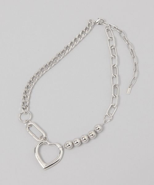 JEANASIS（ジーナシス）の「BIGハートリングネックレス/152481（ネックレス・レディース・シルバー系その他/シルバー・FREE）」の21枚目の写真