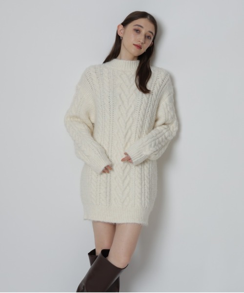 Rirandture（リランドチュール）の「ハートモチーフケーブルニット