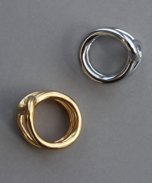 abaskdesign（アバスクデザイン）の「金属アレルギー対応  変形デザインリング（リング・レディース・シルバー/ゴールド・7号/13号/16号/9号/11号）」の12枚目の写真