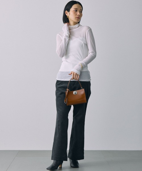 BABYLONE(バビロン)の「コーデュロイフレアパンツ(その他パンツ・レディース・グレー/オフホワイト・36inch/38inch)」の19枚目の写真