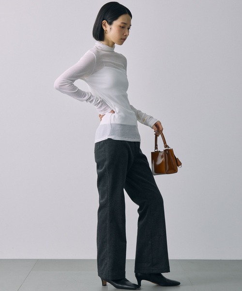 BABYLONE(バビロン)の「コーデュロイフレアパンツ(その他パンツ・レディース・グレー/オフホワイト・36inch/38inch)」の20枚目の写真