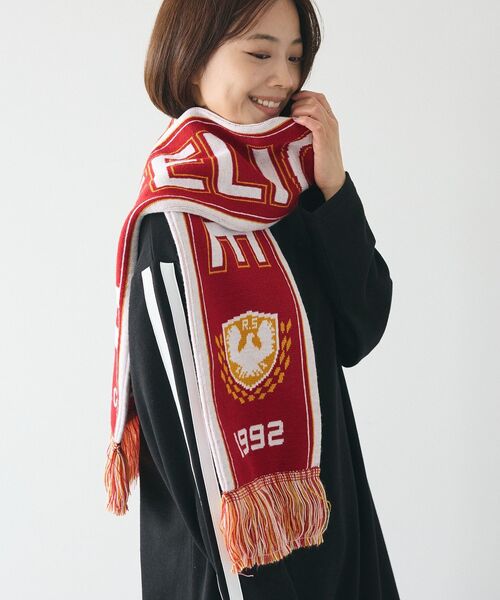 CRAFT STANDARD BOUTIQUE（クラフトスタンダードブティック）の「【ユニセックス】フットボールマフラー（マフラー・レディース・ブラック/ブルーグリーン/バーガンディー/ネイビー・FREE）」の4枚目の写真