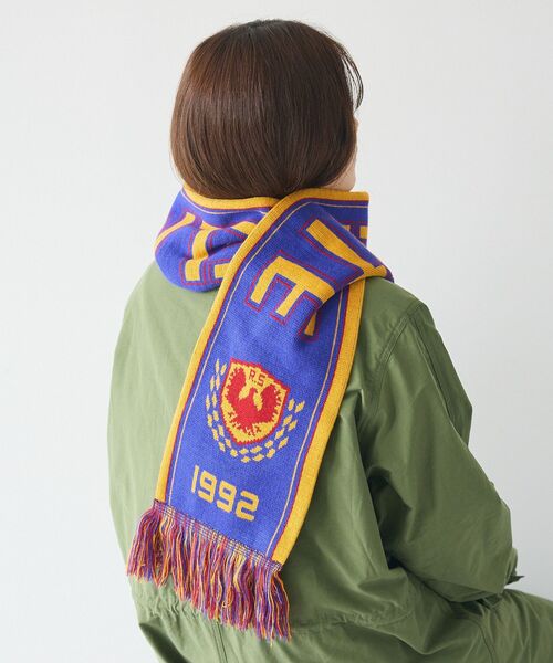 CRAFT STANDARD BOUTIQUE（クラフトスタンダードブティック）の「【ユニセックス】フットボールマフラー（マフラー・レディース・ブラック/ブルーグリーン/バーガンディー/ネイビー・FREE）」の7枚目の写真