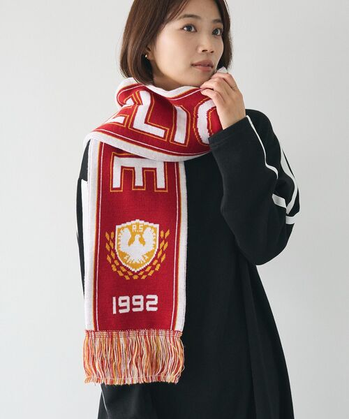 CRAFT STANDARD BOUTIQUE（クラフトスタンダードブティック）の「【ユニセックス】フットボールマフラー（マフラー・レディース・ブラック/ブルーグリーン/バーガンディー/ネイビー・FREE）」の8枚目の写真