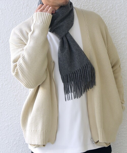 【セール】SHIPS any: カシミヤ ソリッド マフラー 24FW◇（マフラー）｜SHIPS any（シップス エニィ）