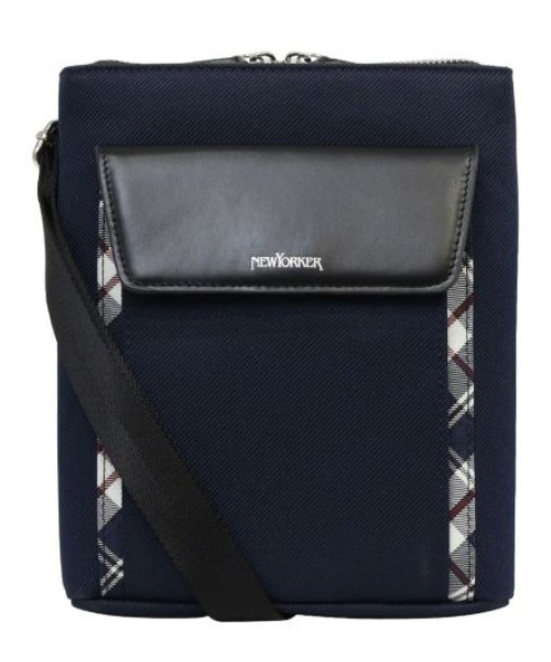 ✨️美品✨️ NEWYORKER ニューヨーカー ダレスバッグ レザー ブラック NEWYORKER（ニューヨーカー）の「シュリンクレザートートバッグ