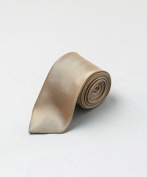 ARCHIVER(アーカイバ)の「サテンソリッドタイ(ネクタイ・メンズ・ホワイト/ブラウン/ブラック/チャコールグレー/ベージュ・FREE)」の5枚目の写真