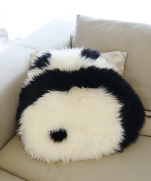 sankyo shokai（サンキョウショウカイ）の「ムートンファーパンダ ラグ クッション 座布団（ラグ/マット）」