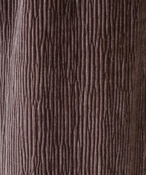 Cutie Blonde（キューティーブロンド）の「◆【S-LL】クラッシュベロア調 ランダムプリーツ イージーパンツ（その他パンツ・レディース・ブルー系その他/アイボリー/ブラウン系その他/チャコールグレー・01/02/03/04）」の8枚目の写真