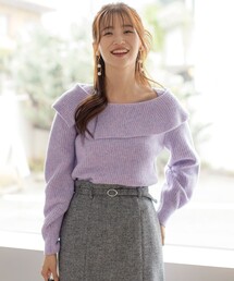 d.i.a新品オフショルダー紫色長袖トップス オフショル」に該当するパープル/紫色系のファッション通販 - ZOZOTOWN