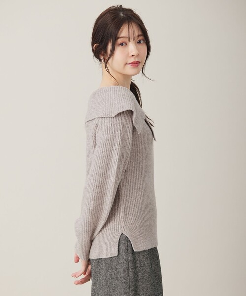 ANY SIS（エニィスィス）の「【洗える】オフショル ニット（ニット/セーター・レディース・黄土色系/アイボリー系/ライラック系・2）」の13枚目の写真