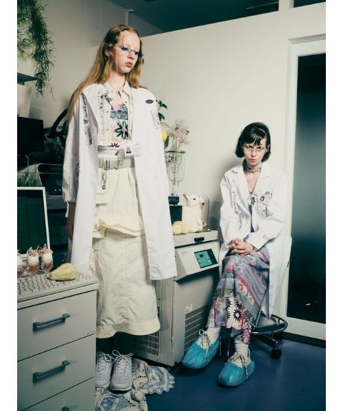 rurumu:（ルルムウ）の「rurumu:/ルルムウ/"Unknown Plants" printed bra camisole（キャミソール・レディース・ブラック/ピンク・SMALL/MEDIUM）」の12枚目の写真