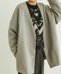 ノーカラーコクーンジャケット