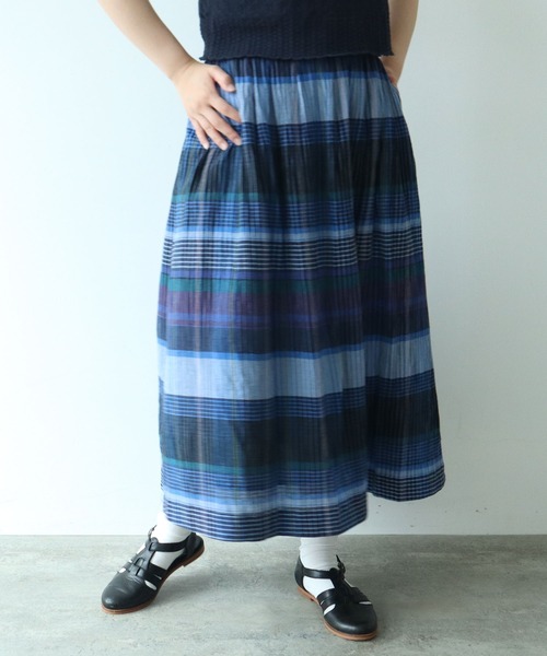 bulle de savon(ビュルデサボン)の「●BIG CHECK スカート(スカート・レディース・レッド/ブルー・FREE)」の18枚目の写真